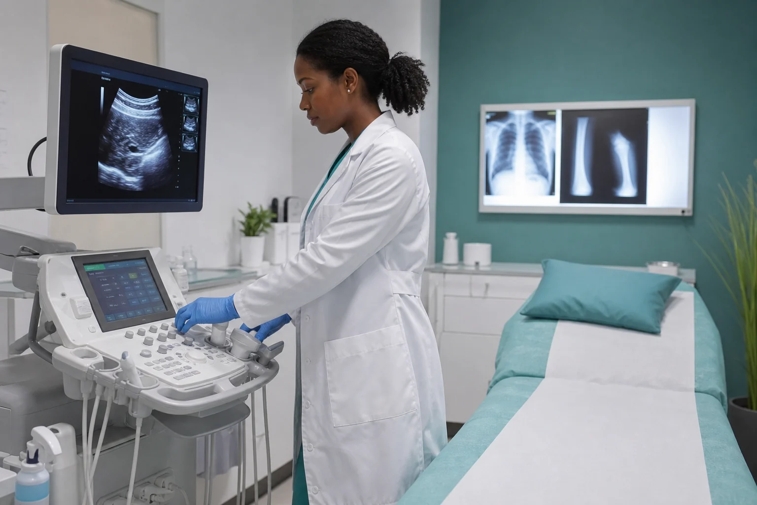 Ultrasound and X-ray diagnostic imaging room