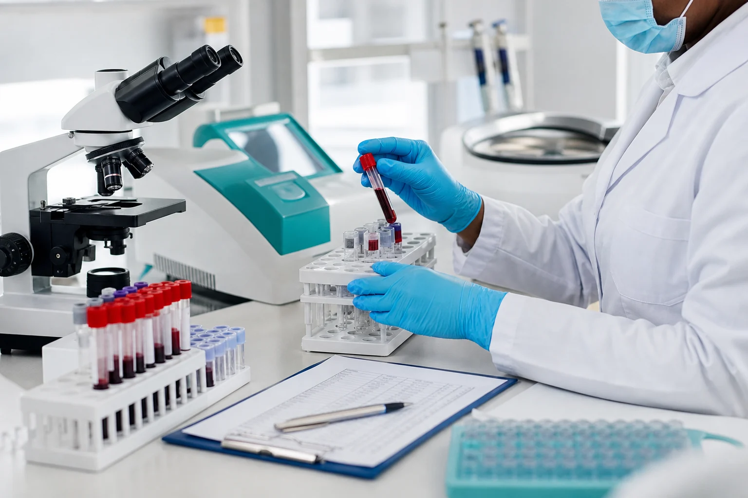 Laboratory testing equipment and sample tubes